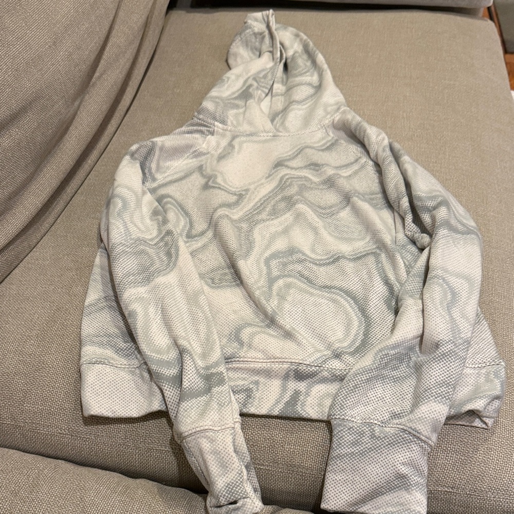 Athleta Gray Patterned Hoodie